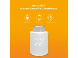 Válvula termostática Zigbee (com ajuste de rotação controlado por voz e função inteligente de temperatura constante)