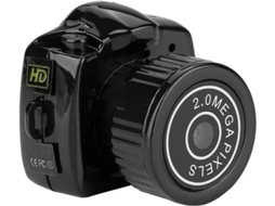 Mini gravador de vídeo infravermelho Y2000 3,5M TF 32GB 640×480P 1280×720 USB 8 pinos preto
