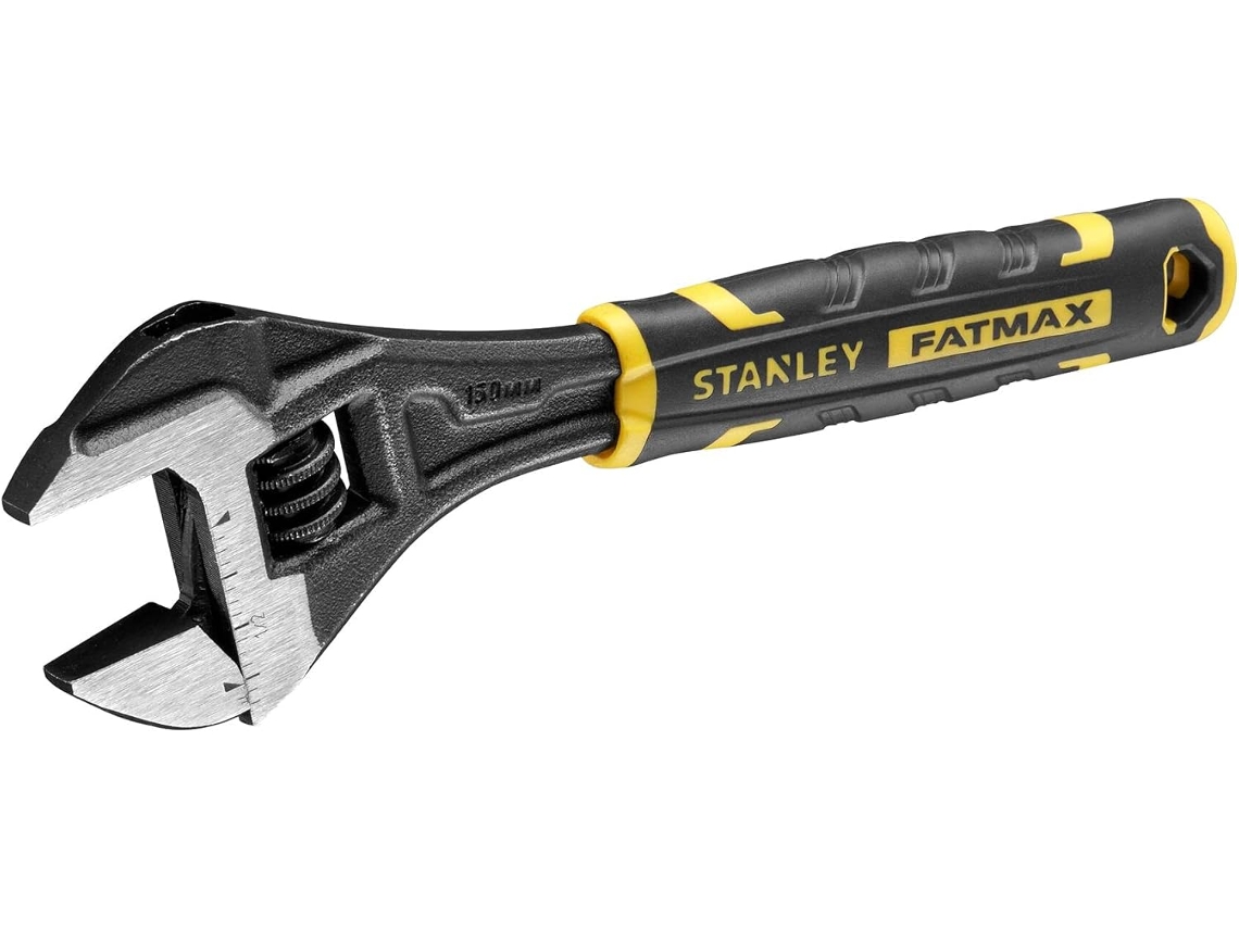 Topbathy Chave Inglesa Ajustável Stanley Fatmax Fmht13125 0 de 6" com Dois Materiais, Liberação Rápida