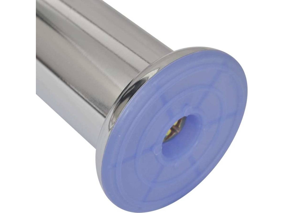 vidaXL Pés para sofá redondos 8 pcs 180 mm cromado