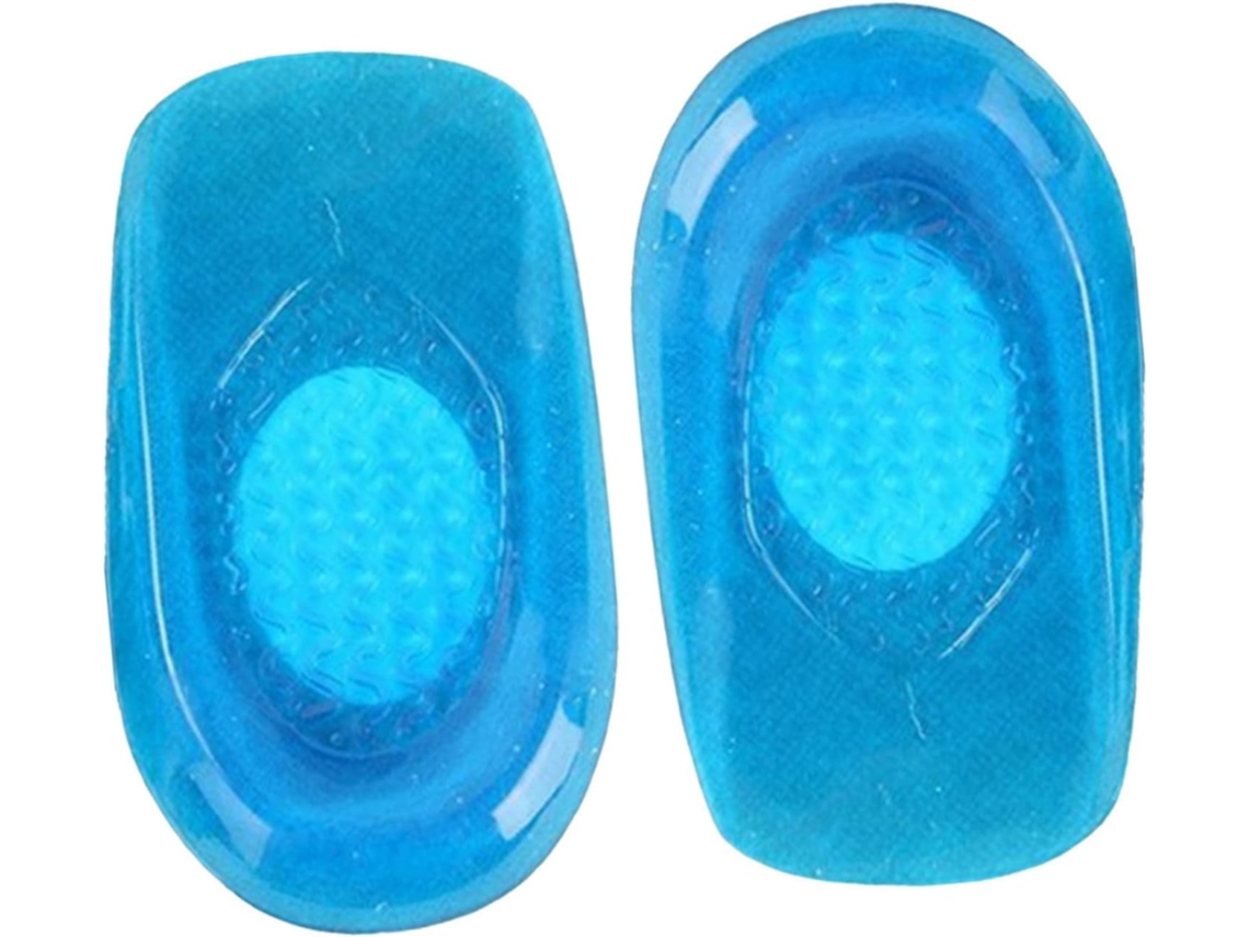 Calcanhar De Gel Azul, Elástico E Com Absorção De Impacto, Alívio Para O Calcanhar, Para Corrida E Calçados