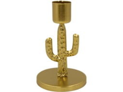 Porta-velas Em Ferro Dourado Em Formato De Cacto, Ideal Para Decoração De Casa E Eventos. Para Castiçal