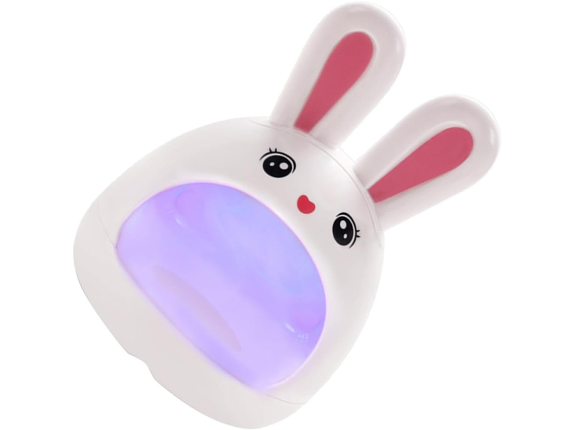 Mini Lâmpada Uv Led Em Formato De Coelho Para Unhas De Gel, Secagem Rápida, Material Abs Sólido.