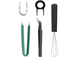 Kit De Ferramentas 5 Em 1 Para Teclado Mecânico Com Extrator De Teclas, Extrator De Switches E Pinça Antiestática