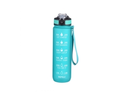 (verde Claro) Garrafa De Água Esportiva Portátil De 946 Ml (32 Oz) Com Marcações De Tempo, À Prova De Vazamentos.
