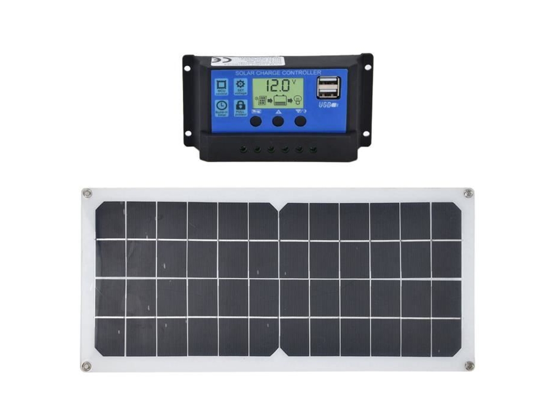 EBTOOLS Carregador de painel solar Conjunto de painel solar de 10 W com exaustor de controlador 10A para EBTOOLS