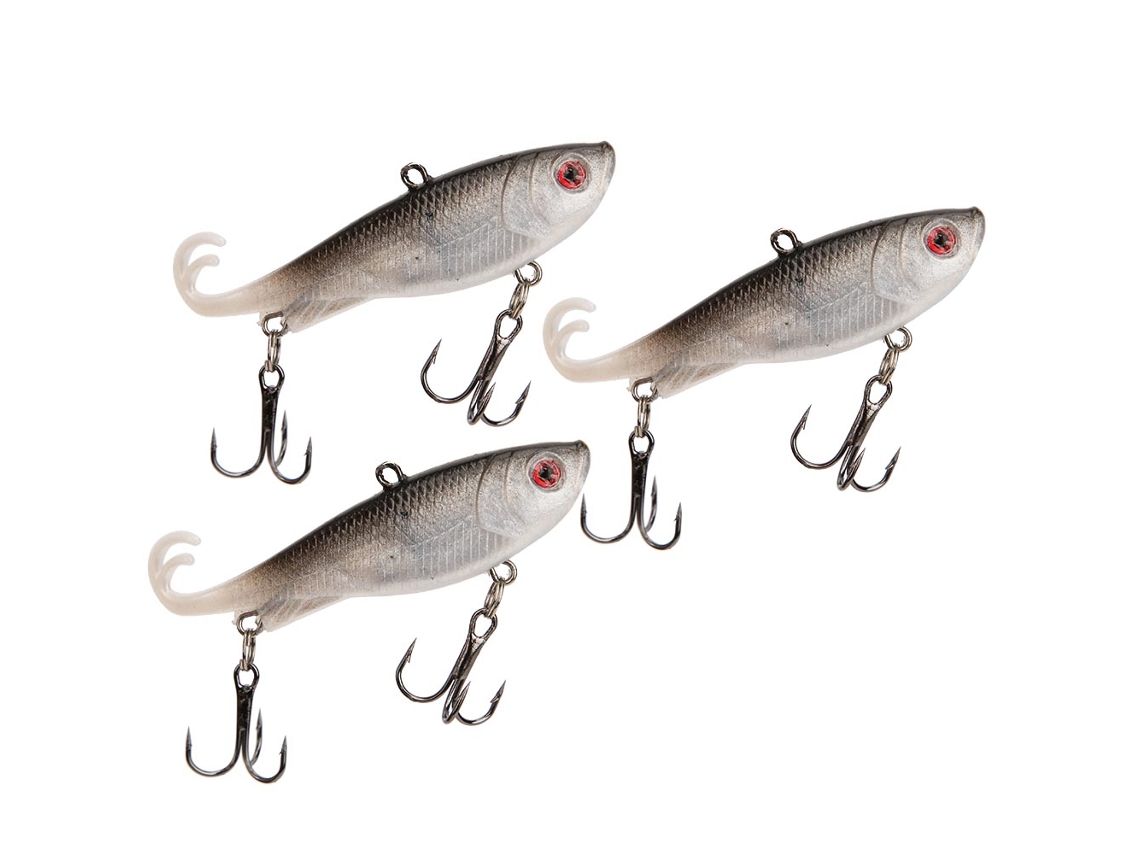 Double-tailed Soft Lure, Lifelike Fish Attraction, Ice Fishing Special