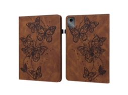 Capa De Couro Com Estampa De Borboleta Em Relevo Para Tablet Lenovo Tab M11 / Xiaoxin Pad 11 2024