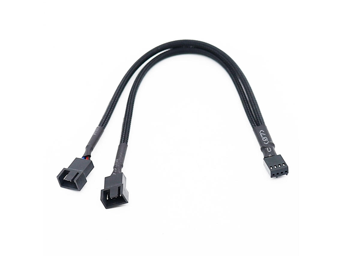 Divisor Y MDUG com cabo trançado e conector macho PWM de 3/4 pinos