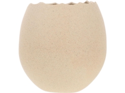 Tigela De Sobremesa/vaso Decorativo Grande Em Cerâmica No Formato De Casca De Ovo