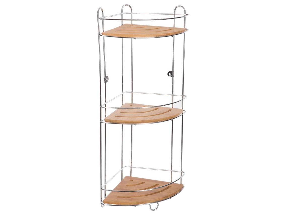 Venterra Bamboo 5 CINCO SIMPLY SMART Prateleira de canto de 3 camadas