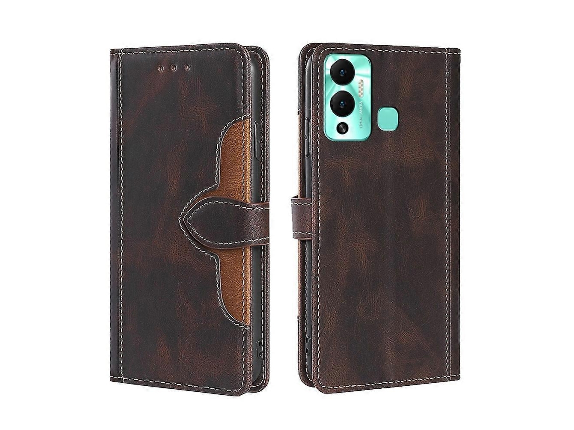 Capa De Celular Em Couro Com Fecho Magnético E Toque Suave Para Infinix Hot 12 Play