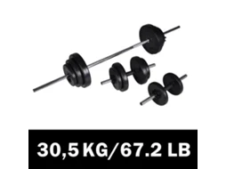 Haltere VIDAXL Cromo (Plástico)
