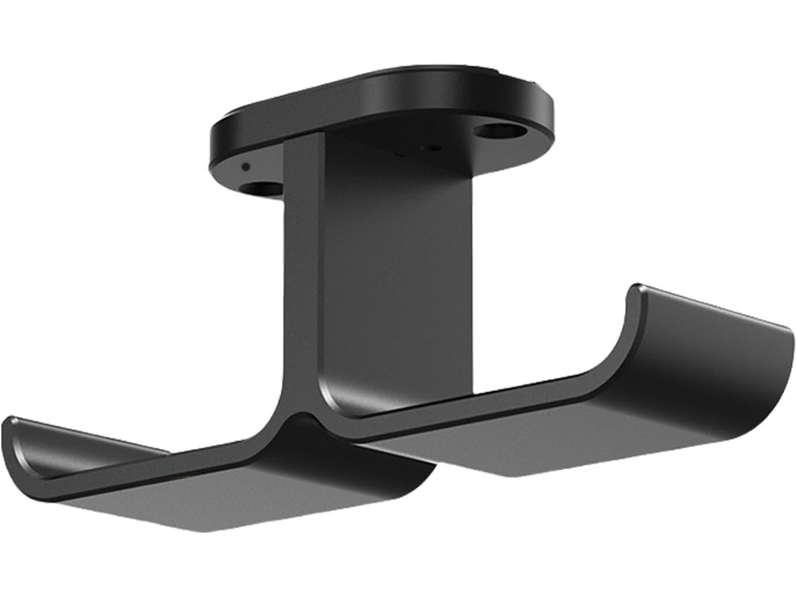 E Suporte Para Dois Headsets Gamer Sob A Mesa De Metal Uso Diário Em Home Office