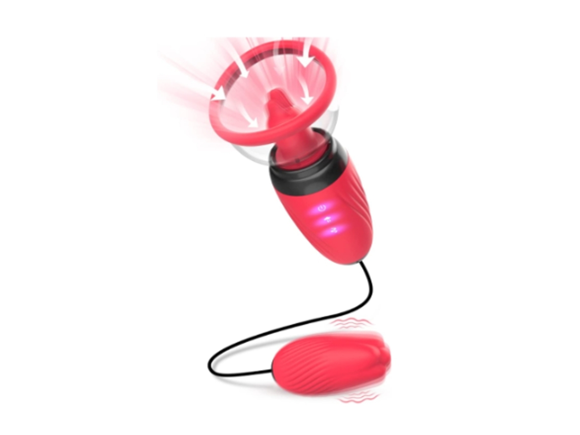 Vibrador De Brinquedo Rosa Para Mulheres, Estimulador De Ponto G De Clitóris Tongue Toys Vibrador Bala, Rosa