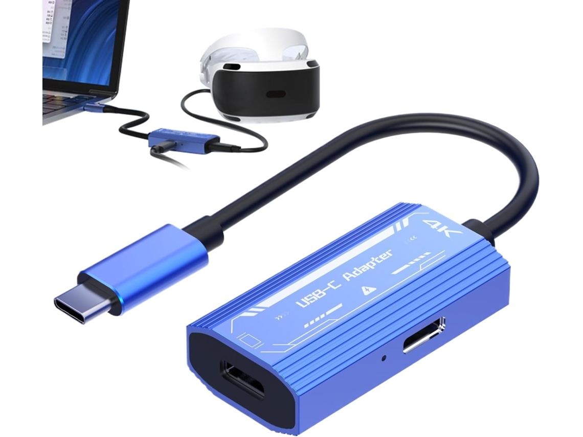 Adaptador Usb C Para Óculos De Realidade Aumentada, Conversor De Vídeo Usb C, Adaptador Plug And Play, Compatível Com 4k A 60hz Gokoco