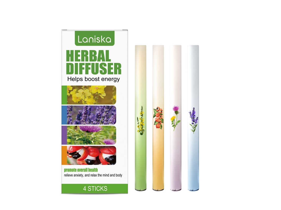 Laniska: Combo Herbal para Hidratação de Cabelos com Pau de Cuidado Herbal LAXISCREED