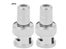 Laxiscreed Adaptador Bnc Macho Para Rca Fêmea Para Câmeras De Vigilância Cctv