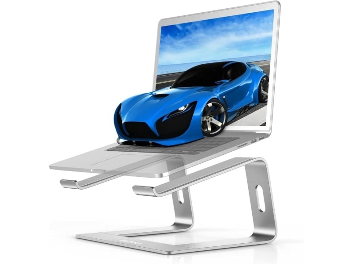 Lurelia Suporte Para Portátil Com Rotação 360°, Ergonómico, Com Ventilação, Em Alumínio, Para 14 A 17 Polegadas, Compatível Com Macbook