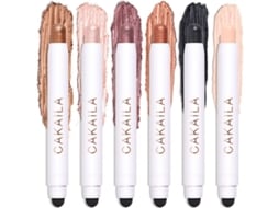 Pincel De Sombra De Olhos Cremoso, Lápis De Sombra De Olhos Shimmer Fosco, 2 Em 1 Bastão De Iluminação De Olhos