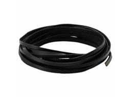 Vidaxl Pulseira De Couro 1 Preto 1000 X 0,3 Cm Couro