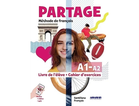 Livro Partage A1/a2 Livrecahier Da Editorial Santillana De Luca Giachino E Carla Baracco (francês)