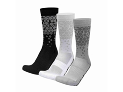 3 Pares de Meias de Futebol Antiderrapantes Unissex Respiráveis com Grippers S/MARCA