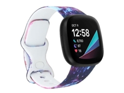 Lurelia Pulseira Fitbit Versa 3 Com Estampa De Relógio A