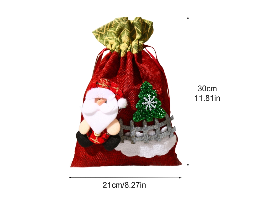 Laxiscreed Pack De 4 Decorações De Natal Com Pai Natal, Boneco De Neve E Doces Para Casa