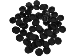 50-rolhas De Pvc Pretas Para Tampas Fundo Cofrinhos, Fáceis De Usar E Portáteis, Grande Capacidade, Ideais Para Caixas