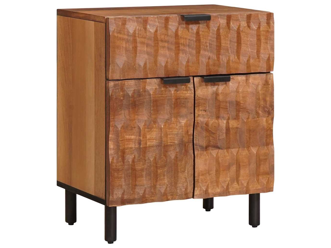 Vidaxl Armário De Cabeceira Castanho 50 X 33 X 60 Cm