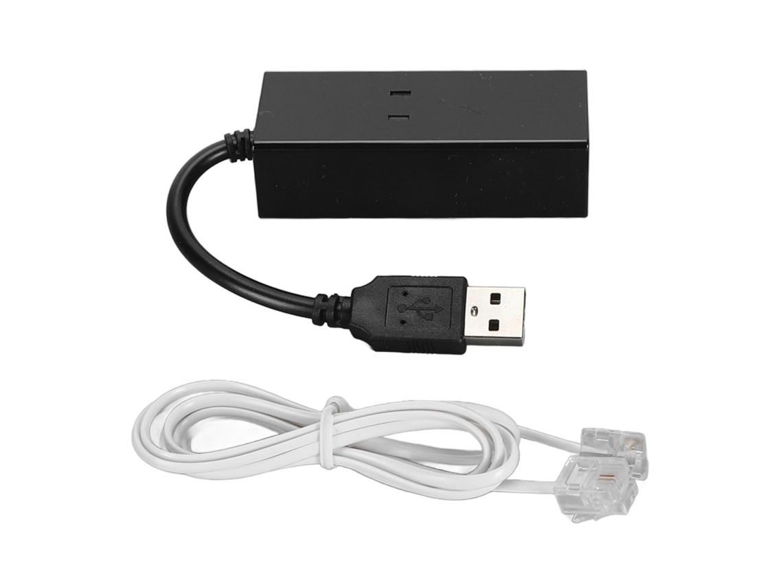 Modem De Dados E Fax Via Discagem Externa Usb 56k Usb 2.0 Para Computador E Laptop Windows E Linux