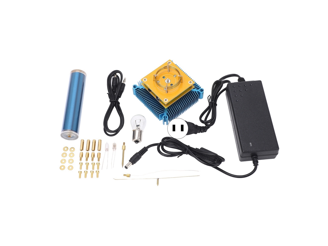 Aetheria bobina de Tesla Musical Gerador de Arco Plasma Alto falante Transmissão Sem Fio Modelo de Brinquedo 100 240v Plug Us
