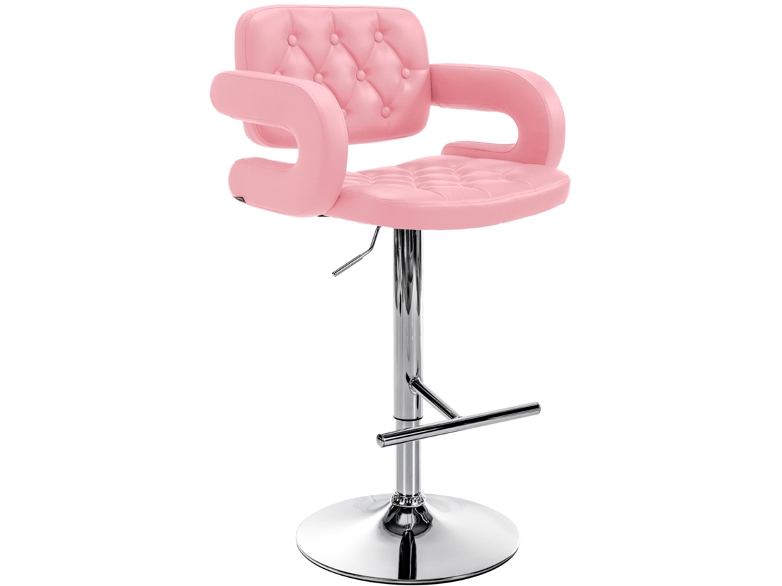 DUDECOR Banco Alto Dublin Rosa