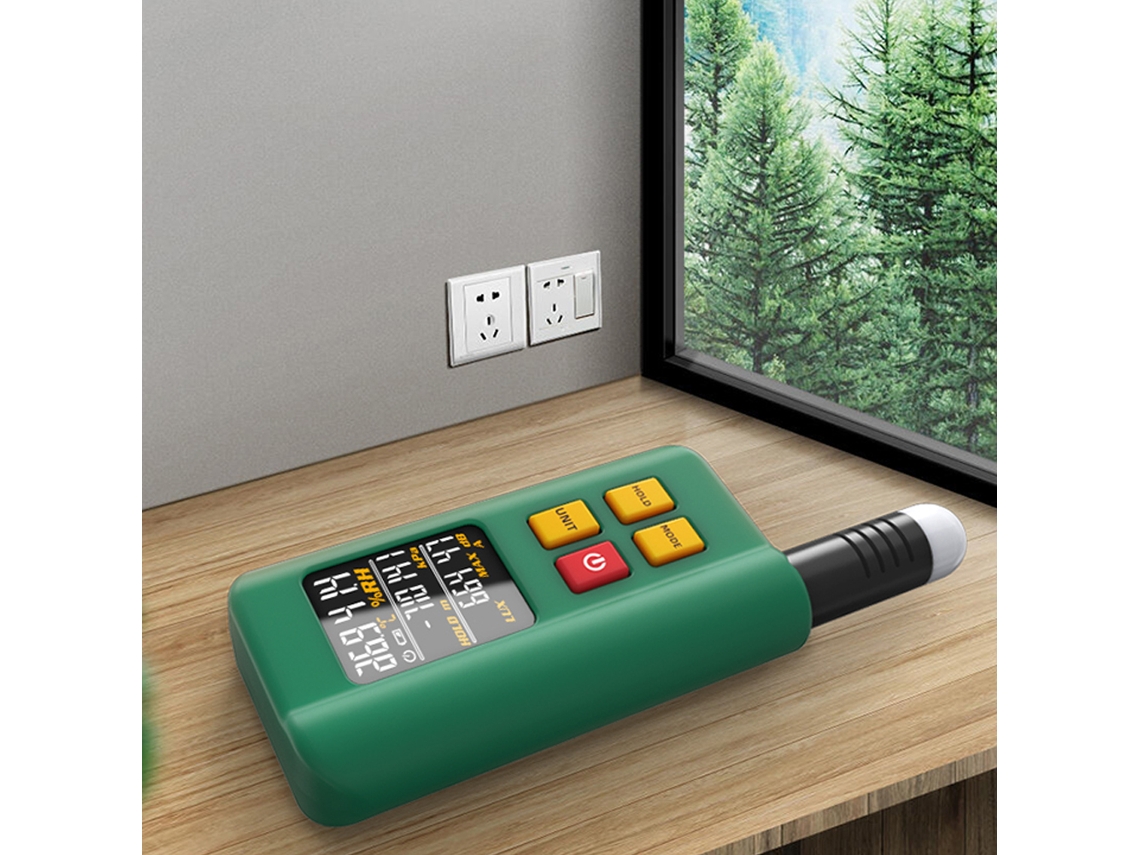 Testador De Ambiente 4 Em 1: Temperatura, Umidade, Luz, Ruído, Altitude Digital