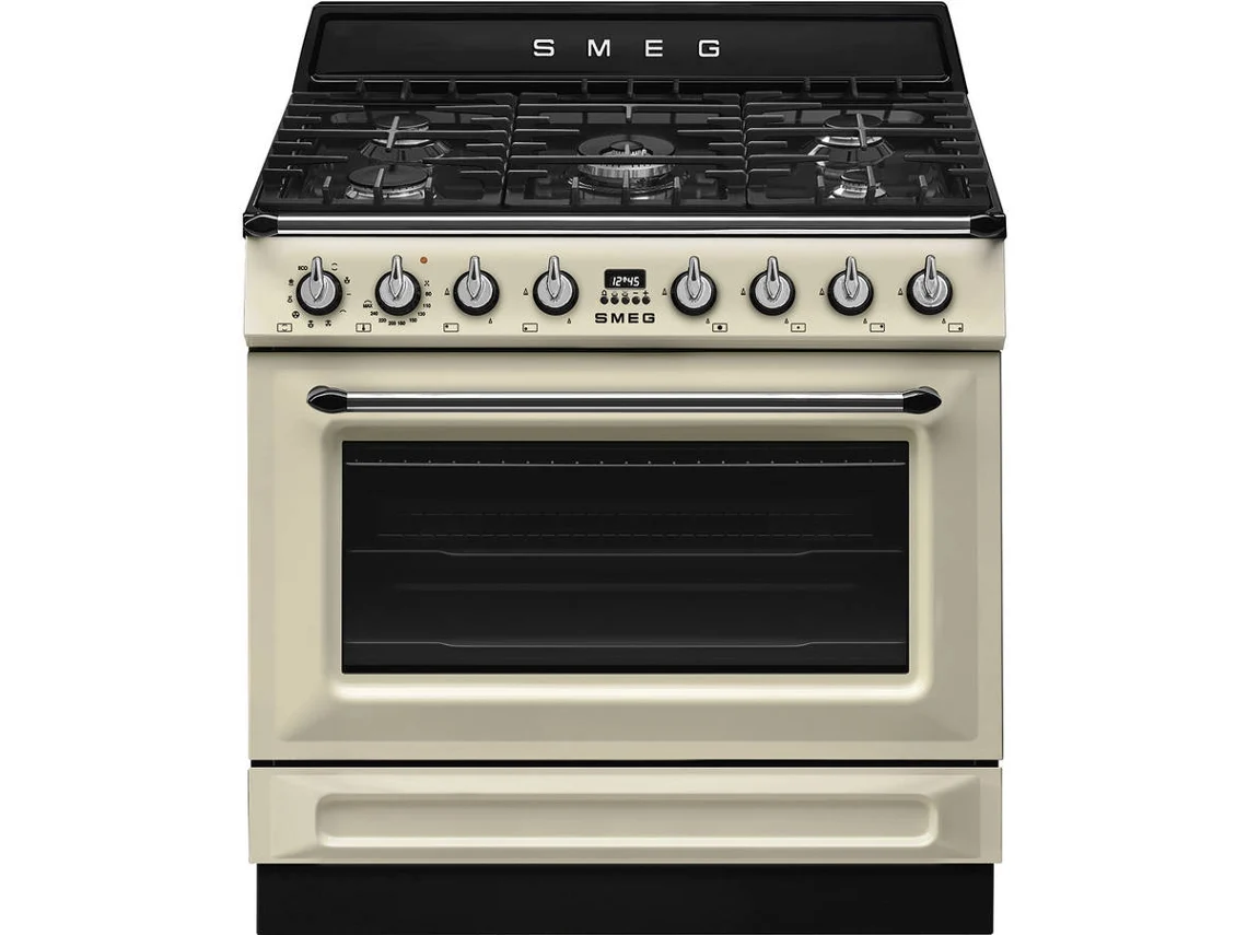 Fogão SMEG Victoria TR90GMP (129L - Elétrico e Gás Natural - Creme)