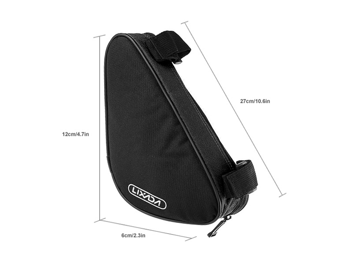 Bolsa Triangular Mali para Bicicleta com Capacidade de 1.5l | S/MARCA