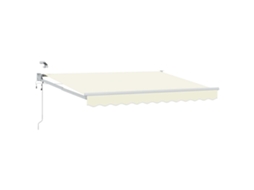 Conjunto 1 Toldo Elétrico Vidaxl Creme Poliéster (3 X 2,5 M)