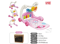Ginásio de Atividades para Bebês Recém nascidos , Piano Musical de Pedal, Piano para Bebês2 em 1/coelhinho Fofo/vermelho CHENNNLS (0 12 Meses)