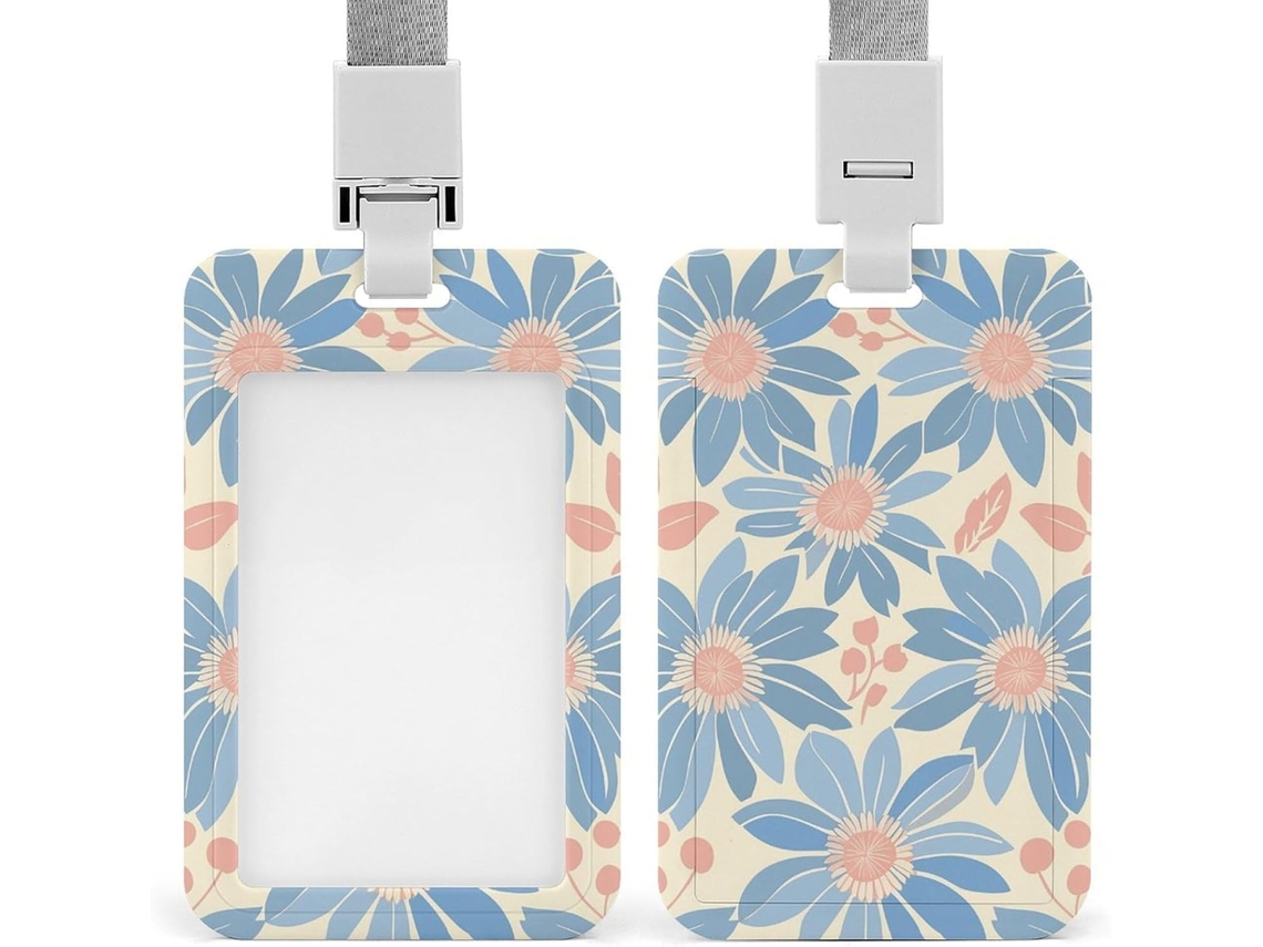 Porta Crachá Com Estampa Floral, Personalizável E À Prova D Água, Ideal Funcionários De Escritório, Médicos E