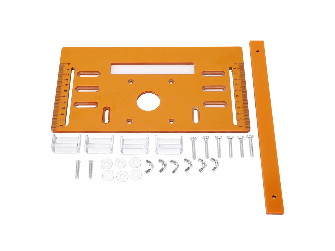 Placa Base Para Máquina De Corte De 4 Polegadas, 90° Plana E 45° Oblicua, Tablero Inferior, Ferramentas De Carpintaria, 28x15cm