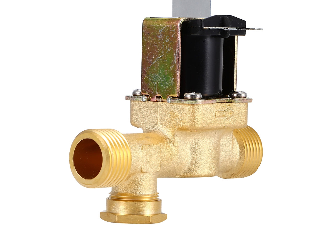Válvula solenoide elétrica de latão de 1/2 polegada para aquecedor solar de água (24 V CC)
