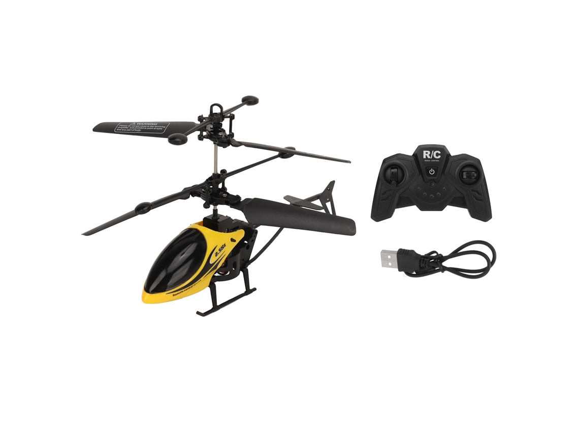 Mali helicóptero Rc Miniatura com Luz Carregamento Elétrico Altitude Hold Brinquedo Amarelo