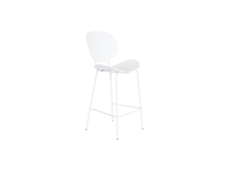 Banqueta de Metal Branco Pp 50x51x104cm ALEXANDRA HOUSE LIVING