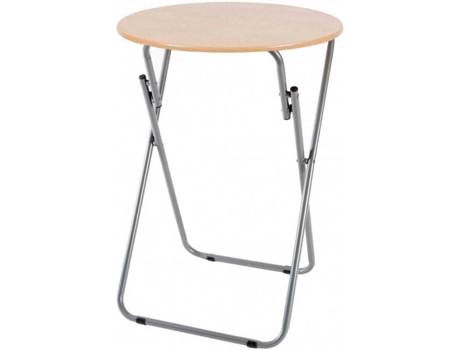 Mesa Quadrada LA BOLATA Dobrável Branco Pequena Diámetro (48x70 cm)