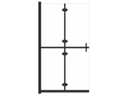 Divisória de chuveiro dobrável 120x190 cm vidro transparente esg MAISON EXCLUSIVE