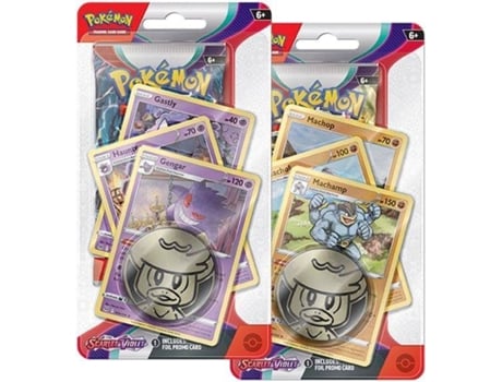 Jogo de Cartas POKEMON Scarlet & Violet Premium Checklane (Idade Mínima Recomendada: 6 anos - Envio Aleatório)