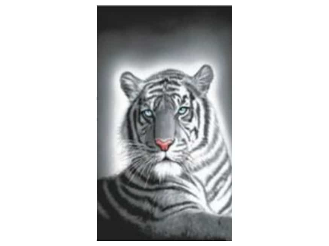 Toalha De Praia Microfibra Tigre Preto E Branco