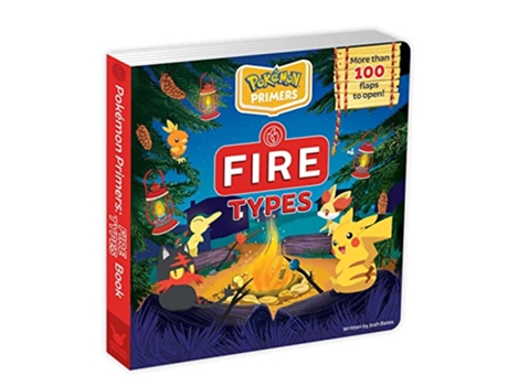 Livro Pokemon Primers Fire Types Book de Josh Bates (Inglês - Capa Dura)