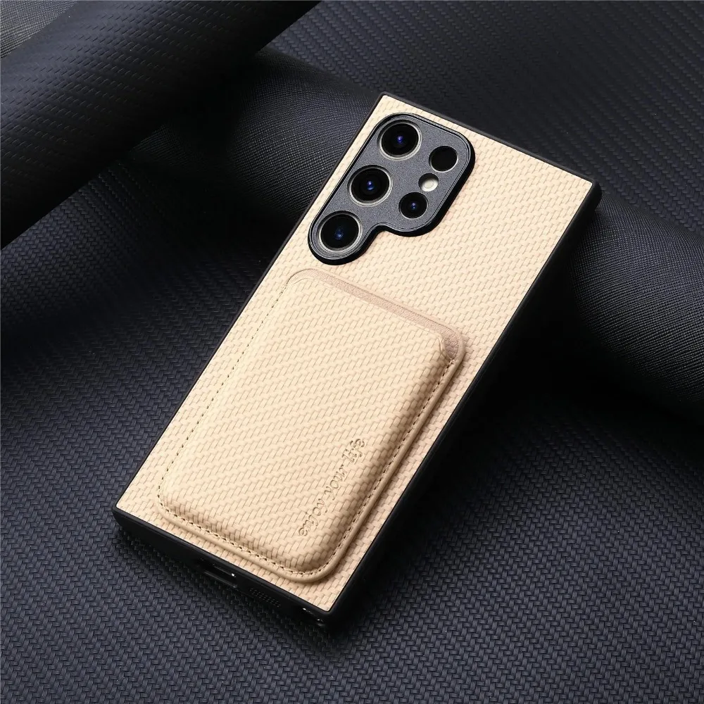 (branco, Galaxy S25 Edge) Capa Magnética Para Celular Com Compartimento Para Cartão Sim, Capa Protetora Resistente A Impactos Para Uso Profissional.